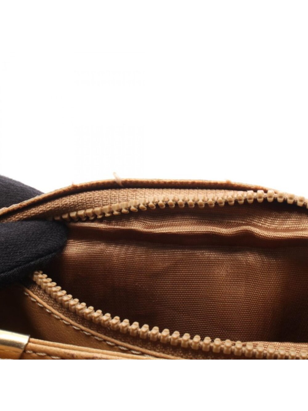 Celine Shoulder Bag Macadam Beige Brown Canvas Leather - Picture 5 of 15